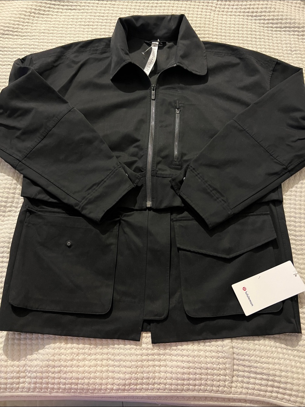 lululemon athletica Black convertible Utility Jacket with Front Pockets